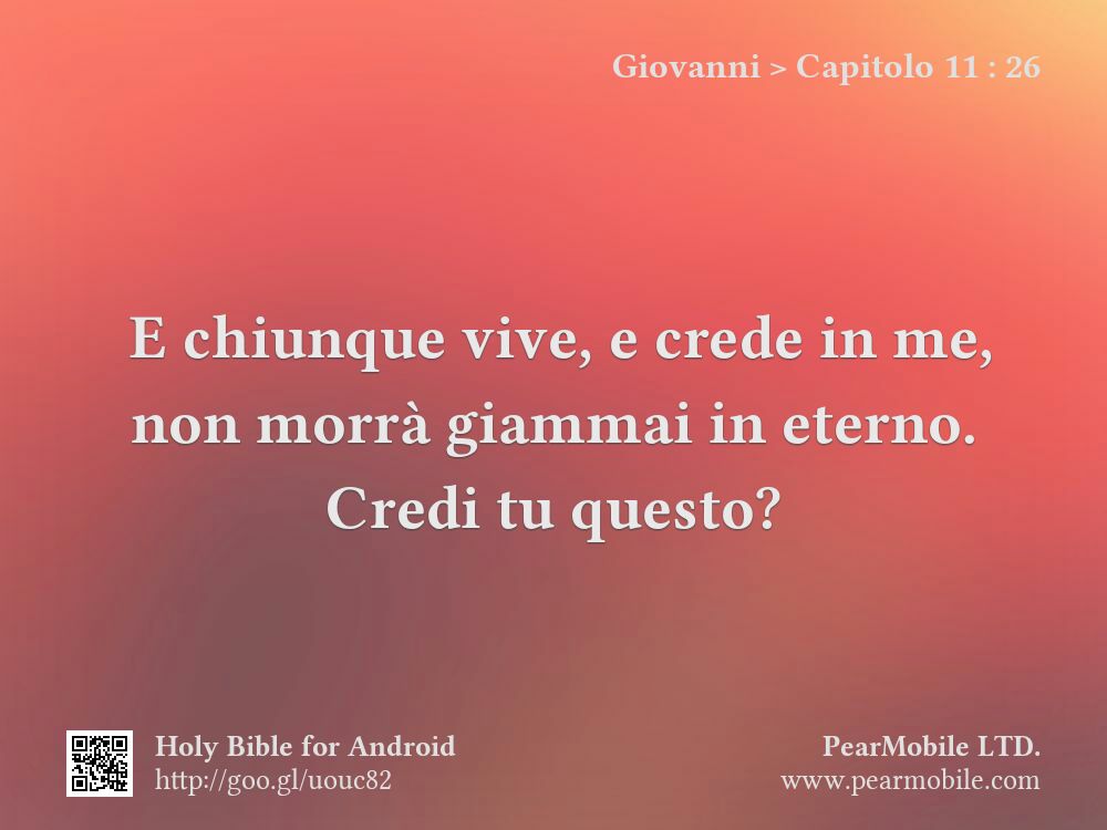 Giovanni, Capitolo 11:26